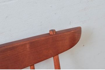 和製ヴィンテージ　小田急ハルク購入　ジョージナカシマ　LOUNGE ARM(ラウンジアーム)　One Arm(ワンアーム、片肘)　CN103　モダンに洗練された左アーム付きラウンジチェア(ジョージ・ナカシマ、アームチェア、イス、椅子、板座チェア、ビンテージ)(R-074176)