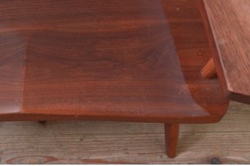 和製ヴィンテージ　小田急ハルク購入　ジョージナカシマ　LOUNGE ARM(ラウンジアーム)　One Arm(ワンアーム、片肘)　CN103　モダンに洗練された左アーム付きラウンジチェア(ジョージ・ナカシマ、アームチェア、イス、椅子、板座チェア、ビンテージ)(R-074176)