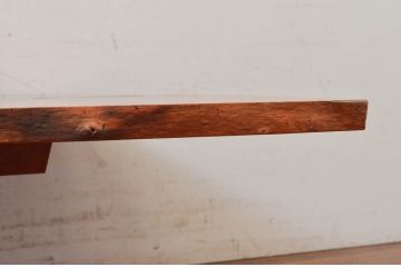 和製ビンテージ　レア　ジョージナカシマ　刻印なしの年代もの!!　小田急ハルク購入　MINGURENII COFFEE TABLE　濃淡の杢目が魅力的!素材のかたちを贅沢に活かしたコーヒーテーブル(ジョージ・ナカシマ、ミングレンII、ローテーブル、リビングテーブル、センターテーブル、ヴィンテージ、契り)(R-074177)