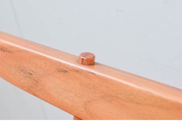 和製ヴィンテージ　小田急ハルク購入　ジョージナカシマ　BENCH　CN108　木そのままの味わいが伝わるコノイドベンチ(ジョージ・ナカシマ、長椅子、板座チェア、ビンテージ)(R-074178)