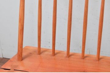 和製ヴィンテージ　小田急ハルク購入　ジョージナカシマ　BENCH　CN108　木そのままの味わいが伝わるコノイドベンチ(ジョージ・ナカシマ、長椅子、板座チェア、ビンテージ)(R-074178)