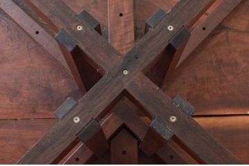 和製ビンテージ　レア　ジョージナカシマ　刻印なしの年代もの!!　小田急ハルク購入　ROUND TABLE　素材のかたちと杢目を活かしたラウンドテーブル(ジョージ・ナカシマ、丸テーブル、ローテーブル、リビングテーブル、センターテーブル、ヴィンテージ、契り)(R-074179)