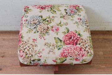 和製ビンテージ　ジョージナカシマ　小田急ハルク購入　GREENROCK OTTOMAN　CN114　こだわりの空間演出が叶うグリーンロックオットマン(ジョージ・ナカシマ、椅子、フットスツール、チェア、ヴィンテージ)(R-074180)