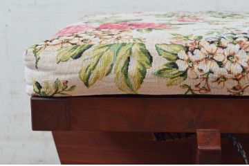 和製ビンテージ　ジョージナカシマ　小田急ハルク購入　GREENROCK OTTOMAN　CN114　こだわりの空間演出が叶うグリーンロックオットマン(ジョージ・ナカシマ、椅子、フットスツール、チェア、ヴィンテージ)(R-074180)