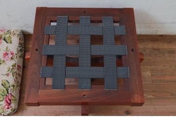 和製ビンテージ　ジョージナカシマ　小田急ハルク購入　GREENROCK OTTOMAN　CN114　こだわりの空間演出が叶うグリーンロックオットマン(ジョージ・ナカシマ、椅子、フットスツール、チェア、ヴィンテージ)(R-074181)