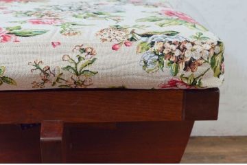 和製ビンテージ　ジョージナカシマ　小田急ハルク購入　GREENROCK OTTOMAN　CN114　こだわりの空間演出が叶うグリーンロックオットマン(ジョージ・ナカシマ、椅子、フットスツール、チェア、ヴィンテージ)(R-074183)