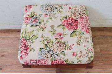 和製ビンテージ　ジョージナカシマ　小田急ハルク購入　GREENROCK OTTOMAN　CN114　こだわりの空間演出が叶うグリーンロックオットマン(ジョージ・ナカシマ、椅子、フットスツール、チェア、ヴィンテージ)(R-074184)