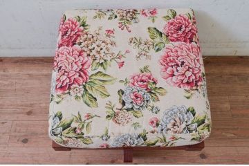 和製ビンテージ　ジョージナカシマ　小田急ハルク購入　GREENROCK OTTOMAN　CN114　こだわりの空間演出が叶うグリーンロックオットマン(ジョージ・ナカシマ、椅子、フットスツール、チェア、ヴィンテージ)(R-074185)