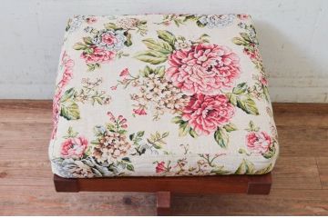 和製ビンテージ　ジョージナカシマ　小田急ハルク購入　GREENROCK OTTOMAN　CN114　こだわりの空間演出が叶うグリーンロックオットマン(ジョージ・ナカシマ、椅子、フットスツール、チェア、ヴィンテージ)(R-074186)