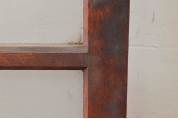 アンティーク建具　どこか懐かしさを感じる幅狭ガラス扉1枚(ドア、ガラス戸)(R-074187)