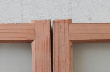 アンティーク建具　古き良き時代の趣を感じる小窓2枚セット(引き戸、ガラス戸)(R-074188)
