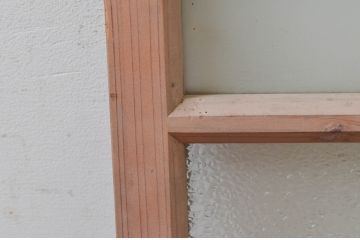 アンティーク建具　古き良き時代の趣を感じる小窓2枚セット(引き戸、ガラス戸)(R-074188)