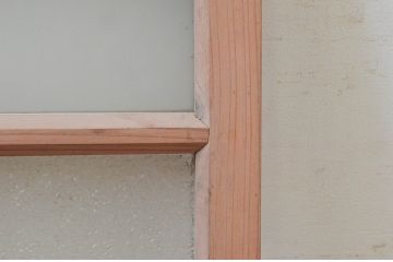 アンティーク建具　古き良き時代の趣を感じる小窓2枚セット(引き戸、ガラス戸)(R-074188)