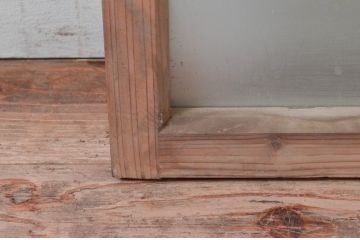 アンティーク建具　古き良き時代の趣を感じる小窓2枚セット(引き戸、ガラス戸)(R-074188)