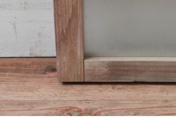 アンティーク建具　古き良き時代の趣を感じる小窓2枚セット(引き戸、ガラス戸)(R-074188)