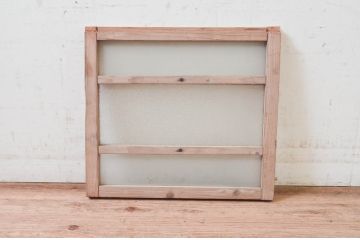アンティーク建具　古き良き時代の趣を感じる小窓1枚(引き戸、ガラス戸)(R-074189)