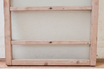 アンティーク建具　古き良き時代の趣を感じる小窓1枚(引き戸、ガラス戸)(R-074189)