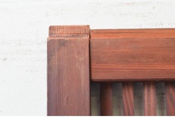アンティーク建具　整然と並ぶ格子が美しく上品な格子戸2枚セット(引き戸、ガラス帯戸)(R-074190)