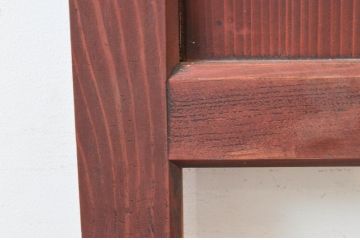 アンティーク建具　古民家インテリアにおすすめな幅狭ガラス帯ドア1枚(扉、板戸、ガラス戸)(R-074193)