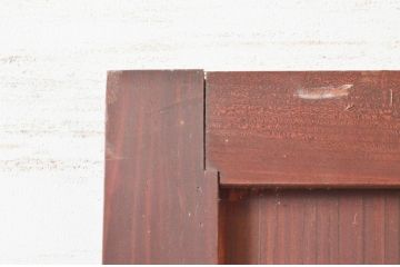 アンティーク建具　古民家インテリアにおすすめな幅狭ガラス帯ドア1枚(扉、板戸、ガラス戸)(R-074193)