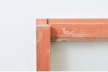 アンティーク建具　どこか懐かしさを感じるガラス窓2枚セット(引き戸、ガラス戸)(R-074194)