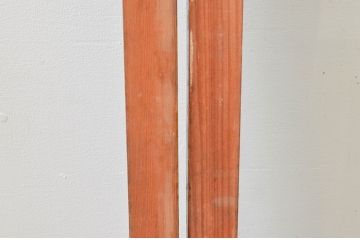 アンティーク建具　どこか懐かしさを感じるガラス窓2枚セット(引き戸、ガラス戸)(R-074194)