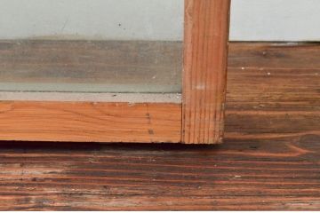 アンティーク建具　どこか懐かしさを感じるガラス窓2枚セット(引き戸、ガラス戸)(R-074194)