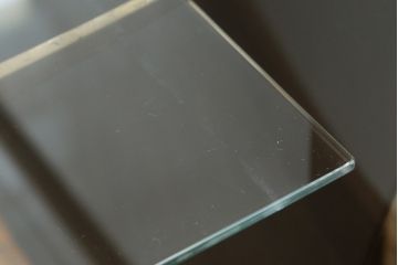 イギリスアンティーク　希少サイズ　パーケットリーが目を惹く!! 華やかな雰囲気漂うオーバルガラスケース(ショーケース、Rガラス、曲げガラス、陳列棚、飾り棚、店舗什器、英国)(R-074207)