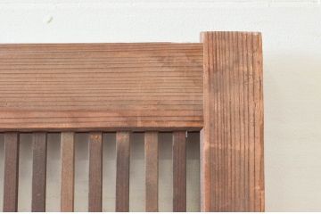 アンティーク建具　落ち着きのある和を演出する格子戸1枚(ガラス帯戸、引き戸)(R-074208)