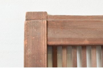 アンティーク建具　落ち着きのある和を演出する格子戸1枚(ガラス帯戸、引き戸)(R-074208)