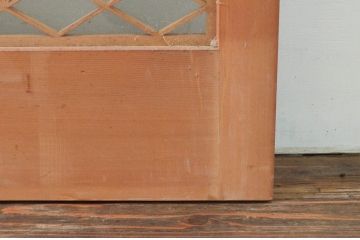 アンティーク建具　両面ガラス　繊細で上品な組子のデザインが魅力の組子入り引き戸2枚セット(引き戸、窓、ガラス戸)(R-074210)