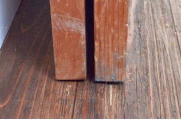 アンティーク建具　両面ガラス　繊細で上品な組子のデザインが魅力の組子入り引き戸2枚セット(引き戸、窓、ガラス戸)(R-074210)