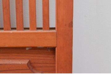 アンティーク建具　腰板欅(ケヤキ)材　上品な和空間を演出してくれる裏障子付き幅狭格子戸4枚セット(引き戸、ガラス帯戸、障子戸)(R-074212)