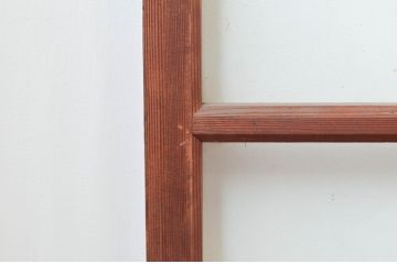 アンティーク建具　珍品!!　希少!!　富士のガラス絵が風情あるガラス戸4枚セット(引き戸)(R-074217)