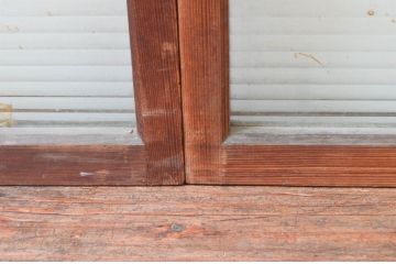 アンティーク建具　珍品!!　希少!!　富士のガラス絵が風情あるガラス戸4枚セット(引き戸)(R-074217)