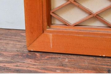 ビンテージ建具　繊細な組子が上品な組子欄間1枚(明り取り、明かり取り、ヴィンテージ)(R-074221)