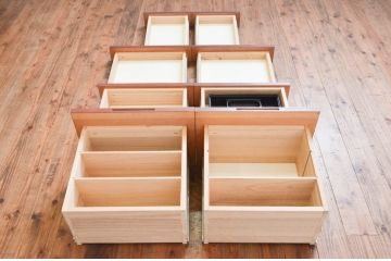 中古　オーダー家具　重厚な佇まいが魅力的な両袖デスク(机、ワークデスク、在宅用、在宅ワーク用)(定価約70万円)(R-074238)