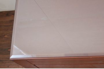 中古　オーダー家具　重厚な佇まいが魅力的な両袖デスク(机、ワークデスク、在宅用、在宅ワーク用)(定価約70万円)(R-074238)
