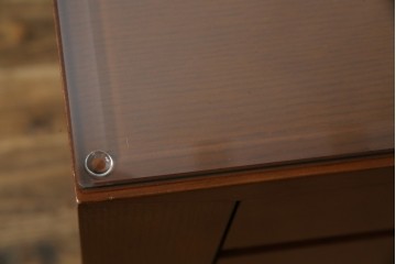 中古　オーダー家具　重厚な佇まいが魅力的な両袖デスク　定価約70万円相当　(R-074238)