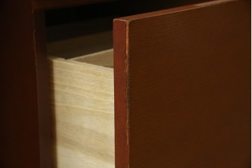 中古　オーダー家具　重厚な佇まいが魅力的な両袖デスク　定価約70万円相当　(R-074238)