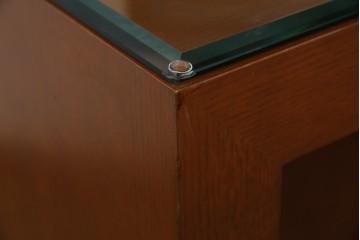 中古　オーダー家具　重厚な佇まいが魅力的な両袖デスク　定価約70万円相当　(R-074238)