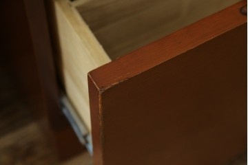 中古　オーダー家具　重厚な佇まいが魅力的な両袖デスク　定価約70万円相当　(R-074238)