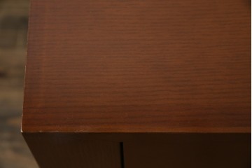 中古　オーダー家具　重厚な佇まいが魅力的な両袖デスク　定価約70万円相当　(R-074238)