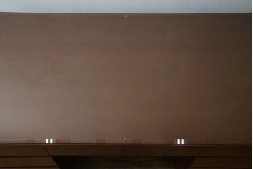 中古　オーダー家具　重厚な佇まいが魅力的な両袖デスク　定価約70万円相当　(R-074238)