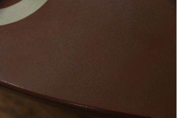 和製ビンテージ　特大　高級品!!　丸に十文字家紋の丸型漆塗り座卓(ちゃぶ台、ローテーブル、センターテーブル、リビングテーブル、ラウンドテーブル、丸テーブル、ヴィンテージ)(定価約90万円)(R-074241)