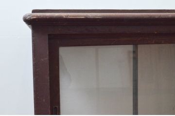 和製アンティーク　大正ロマンな雰囲気香る上品な引き出し付きガラスケース(Gケース、ショーケース、ディスプレイケース、コレクションケース、飾り棚、陳列棚、店舗什器)(R-074243)