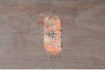和製アンティーク　趣ある木味の風合いが魅力的な縦型パタパタ下駄箱(収納棚、戸棚、ロッカー、サイドボード、キャビネット、店舗什器)(R-074246)