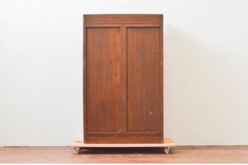 和製アンティーク　栓材　温かみのある風合いがレトロで可愛らしいブックケース(本箱、本棚、書棚、収納棚、戸棚)(R-074258)