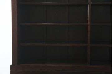 中古　美品!!　広島県　博永家具　松尾博昭作　重厚感ある佇まいが魅力的な五尺水屋箪笥(食器棚、戸棚、収納棚、キャビネット)(R-074263)