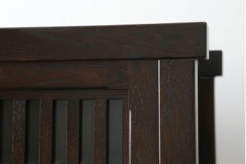 中古　美品!!　広島県　博永家具　松尾博昭作　重厚感ある佇まいが魅力的な五尺水屋箪笥サイドボード(食器棚、戸棚、収納棚、キャビネット)(R-074264)